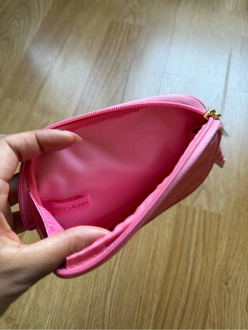 Estee Lauder Pink Cosmetic Pouch